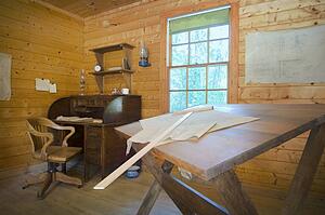 Architectural design and drafting office in Fort Edmonton, Alberta