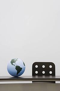 Globe on a desk