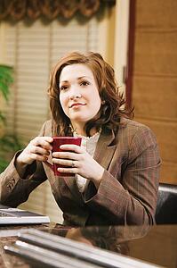 Woman wearing business attire