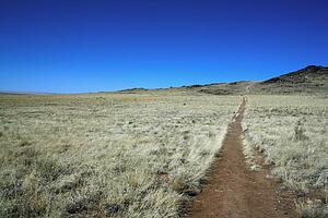 Trail leading to a volcano