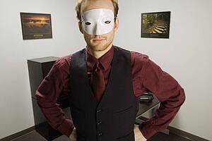 Man wearing a mask