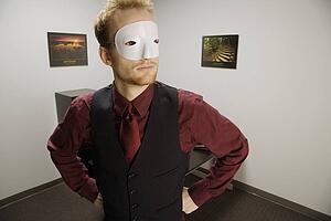 A masked man