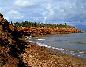 Shoreline in Prince Edward Island, Canada