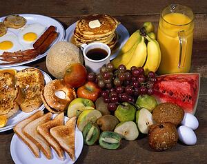 Breakfast foods 