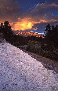 Sunset in a gulch 
