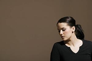 Woman looking downwards