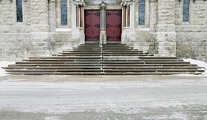 Entrance to a stone building