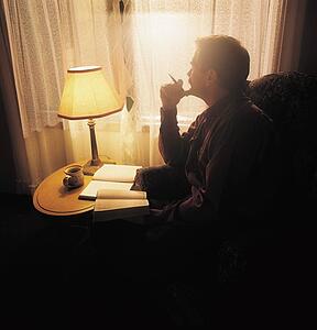 Man deep in thought