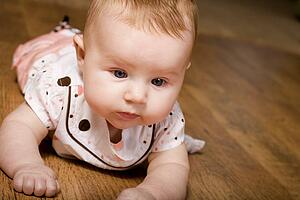 Baby on the floor