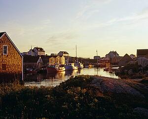 Fishing village in Peggy's Cove, Nova Scotia, Canada