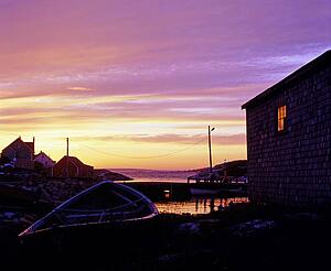 Sunset at Peggy's Cove, Nova Scotia