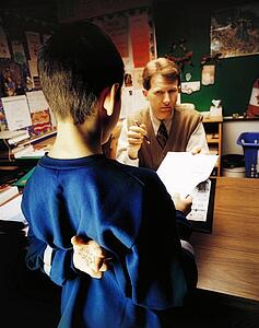 Student getting in trouble with teacher