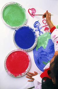 Child painting