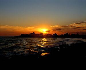 Sunrise on the coast