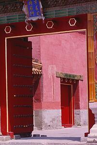 Doorway in The Forbidden City, Beijing, China