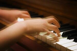 A person playing the piano