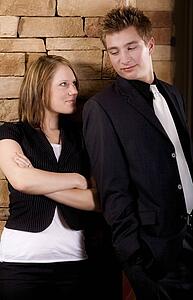 Front view of a couple