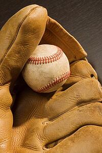 Baseball and glove