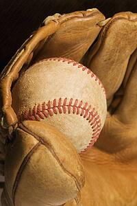 Baseball and glove