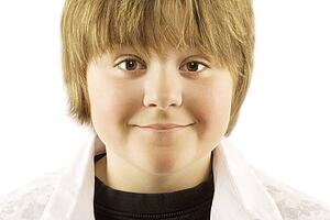 Young boy smiling