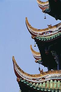 Detail of a pagoda at the Summer Palace in Beijing, China