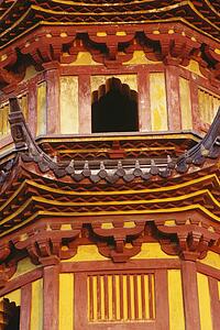 Detail of a Pagoda in Suzhou, China