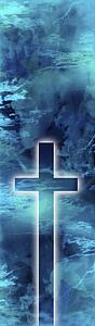 Cross with storm clouds
