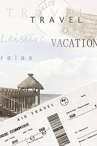 Computer generated image of vacation poster