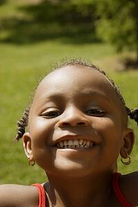Young girl smiling