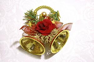 Christmas bell ornament