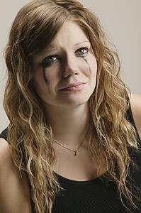 Portrait of a sad woman