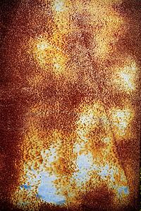 Closeup of rusted metal