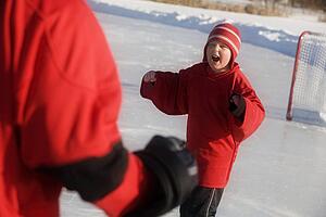 An angry hockey player