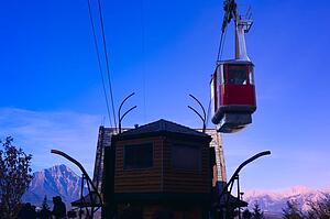 Mountain tramway lift, Jasper National Park, Alberta, Canada