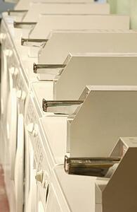 Row of dryers