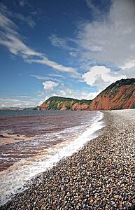 Shoreline along the English Channel