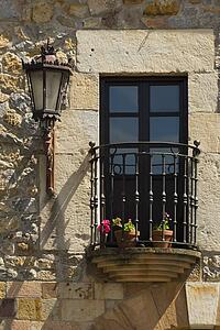 Balcony in Escalante, Cantabria, Northern Spain 