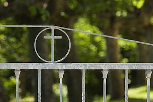 Iron church gates 