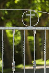 Iron church gates 