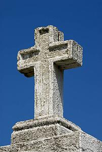 Large stone cross, Northern Spain 