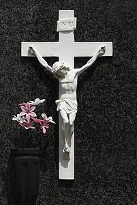 Carving of Christ on the cross