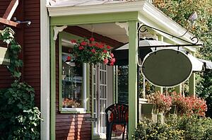 Front of a cafe