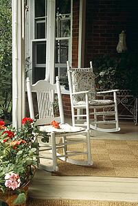 Rocking chairs on the porch