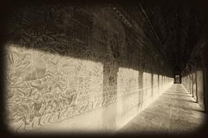 Bas-reliefs of Hindu myths at Angkor Wat, Angkor, Cambodia