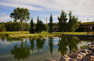 Clubhouse at a golf course