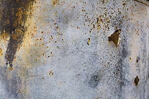 Rusted and worn metal