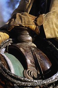 Closeup of a saddle