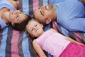 Family lying down