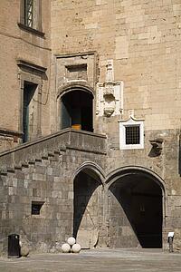 Inner courtyard, City of Naples, Italy