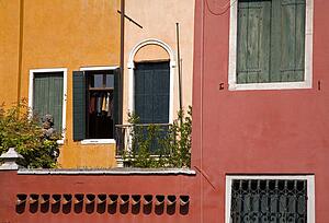 Architectural detail in Campo San Vidal, San Marco District, Venice, Italy 
